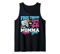 Free Throws or Pink Bows Momma Loves You Gender Reveal Tank Top