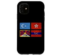 FREE TIBET UYGHURS HONG KONG INNER MONGOLIA CHINA FLAG Case for iPhone 11