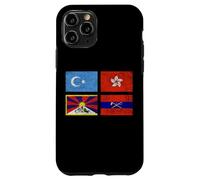 FREE TIBET UYGHURS HONG KONG INNER MONGOLIA CHINA FLAG Case for iPhone 11 Pro