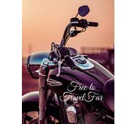 Free To Travel far: A funeral service guest book with motorbike theme.
