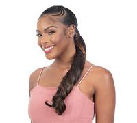 FREE TRESS Milky Way Organique Pony Pro Easy Wrap Around Ponytail French Roll Wave 24" (1B)
