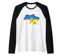 Free Ukraine Stop The War Peace in Europe Support Ukrainians Raglan Baseball Tee