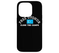 Free Uyghur Flag Turkic Uyghurs Close The Camps Xinjiang Case for iPhone 14 Pro