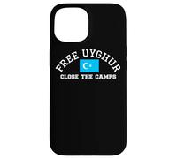 Free Uyghur Flag Turkic Uyghurs Close The Camps Xinjiang Case for iPhone 15