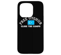 Free Uyghur Flag Turkic Uyghurs Close The Camps Xinjiang Case for iPhone 15 Pro