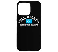 Free Uyghur Flag Turkic Uyghurs Close The Camps Xinjiang Case for iPhone 15 Pro Max