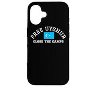 Free Uyghur Flag Turkic Uyghurs Close The Camps Xinjiang Case for iPhone 16