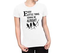 Free Will Shirts Every Little Thing Gonna Be Alright - Womens Reggae Music Organic Cotton T-Shirt