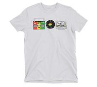 Free Will Shirts Reggae Sounds - Mens Reggae Music Organic Cotton T-Shirt White