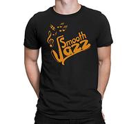 Free Will Shirts Smooth Jazz - Mens Jazz Music Organic Cotton T-Shirt Black