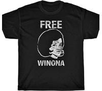 Free Winona Vintage Look T-Shirt - Heathers Shoplifting Depp Ryder Men T-Shirt M Men Black T-Shirt M