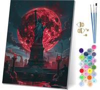 Free Woman Paint by Numbers for Adults, Sun Painting by Numbers for Adults Kits On Canvas, Easy DIY Acrylic Pigment Drawing Paintwork, Hobbies for Women, for Home Wall Decor Gifts 28x38 inch C-9713