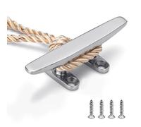 FREE3VITA Boat Cleat Open Base Boat Cleat, Dock Cleat Boat Mooring Accessories for Boat Dock Decor Yacht, Provide Mounting Screws Accessories (6 inch)