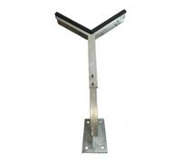 FreeAgain Boat Trailer Bow Rest Catcher Assembly - Heavy-Duty Double-Layer Hot-Dip Galvanized Q355 Steel, Thick Marine-Grade Rubber Pad, Adjustable Height Scratch-Proof Bow Support for Boat Trailers