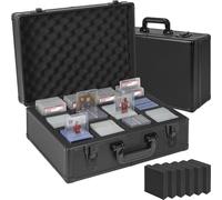 FREEAMG Graded Cards Storage Box Compatible with 150 Cards Slabs(4 Row)