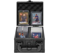 FREEAMG Lockable Toploader Box for 3 x 4 in 35pt Rigid Trading Cards(2 Row)