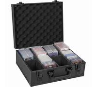 FREEAMG Lockable Toploader Box for 3 x 4 in 35pt Rigid Trading Cards(4 Row)