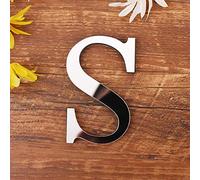 Freeas DIY Alphabet Letters,3D Acrylic Mirror Wall Stickers 26 Letters Heart & Shape Arbitrary Collocation Room Nursery Hanging Decor for Home Office Wedding Party (S)