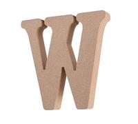 Freeas Freestanding Wooden Letters, Alphabet Decorative Wood Letters Hanging Wall 26 Letters DIY Words Sign for Children Baby Name Girls Bedroom Wedding Birthday Party Home Décor (W)