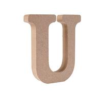 Freeas Freestanding Wooden Letters, Alphabet Decorative Wood Letters Hanging Wall 26 Letters DIY Words Sign for Children Baby Name Girls Bedroom Wedding Birthday Party Home Décor (U)