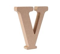Freeas Freestanding Wooden Letters, Alphabet Decorative Wood Letters Hanging Wall 26 Letters DIY Words Sign for Children Baby Name Girls Bedroom Wedding Birthday Party Home Décor (V)