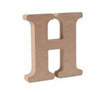 Freeas Freestanding Wooden Letters, Alphabet Decorative Wood Letters Hanging Wall 26 Letters DIY Words Sign for Children Baby Name Girls Bedroom Wedding Birthday Party Home Décor (H)