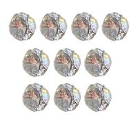 Freebily 10 Pieces Shiny Crystal Glass Rhinestones Flatback Gems for Nail Art DIY Multi Shape Decoration Wax Pen Crafts H1375 White One Size