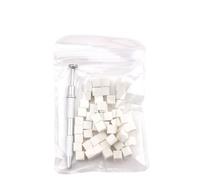 Freebily 100 Pcs Mini Replaceable Nail Sponges Blocks for Nail Art Sponges Nail Art Tools Sponge Metal Grabber Nail Buffer Block Type A One Size
