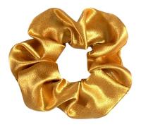 Freebily 10Pcs Elegant Satin Scrunchies for Women Girls Soft Hair Bands Ponytail Ties Stylish Hair Accessories Set Gold One Size
