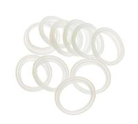 Freebily 10Pcs Silicone Sealing O-Rings Gaskets for 4.5/5.2cm Bottle Cover Mug Stopper Thermal Cup Lid Outdoor Travel Bullet Flask Covers White 1.8 inches