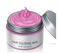 Freebily 120g Long Lasting Hair Coloring Wax for Non Damaging Temporary Hair Dye Styling Hair Design Accessory 1 Piece Pink One Size