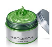 Freebily 120g Long Lasting Hair Coloring Wax for Non Damaging Temporary Hair Dye Styling Hair Design Accessory 1 Piece Green One Size