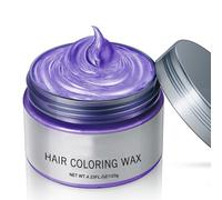 Freebily 120g Long Lasting Hair Coloring Wax for Non Damaging Temporary Hair Dye Styling Hair Design Accessory 1 Piece Purple One Size