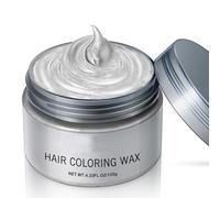 Freebily 120g Long Lasting Hair Coloring Wax for Non Damaging Temporary Hair Dye Styling Hair Design Accessory 1 Piece White One Size