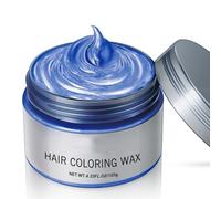 Freebily 120g Long Lasting Hair Coloring Wax for Non Damaging Temporary Hair Dye Styling Hair Design Accessory 1 Piece Blue One Size