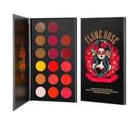 Freebily 18 Color Rich Pigment Eyeshadow Palette Matte Shimmer Metallic Smooth Long Wearing Eye Shadow Makeup Kit Flame Rose One Size