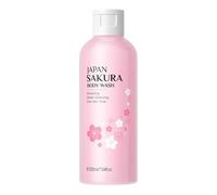 Freebily 200ML Cherry Blossom Body Wash for Women and Girls Hydrating Moisturizing Shower Gel with Natural Fragrance Softens Skin Gentle Bathing Gel for Daily Use Pink One Size