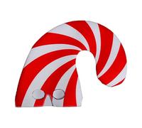 Freebily 3-Piece Candy Cane Hat Collection Matching Set with Face Covers for Family Photos Christmas Pageants White Red One Size