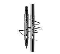 Freebily 4 in 1 Winged Eyeliner Stamp Stars Hearts Flowers Moon Waterproof Quick Dry Liquid Eyeliner for Perfect Eye Makeup Type A One Size