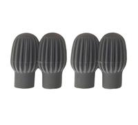 Freebily 4pcs Drum Stick Silicone Mute Head Set - For Practice Pad, Acoustic/Electric Drums, Reduces Sound, Aids Silent Drumming A Grey One Size