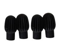 Freebily 4pcs Drum Stick Silicone Mute Head Set - For Practice Pad, Acoustic/Electric Drums, Reduces Sound, Aids Silent Drumming A Black One Size