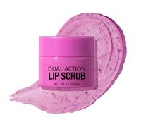 Freebily 5Pcs Lip Scrub Kit Exfoliating and Hydrating Lip Care Set for Women Girls Softens Dry Lips Enhances Natural Beauty Daily Essentials Dark Purple One Size