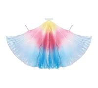 Freebily Belly Dancing Wings Ideal Fairy Wing for Adult Dancers for Stage Performance Dance Activities Colorful One Size