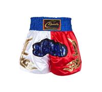 Freebily Boys Boxing Shorts Youth Boxing Trunk Muay Thai Shorts Fighting Grappling Martial Arts Kickboxing Shorts Blue&White&Red 11-12 Years