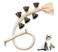 Freebily Communication Bells for Dog Door Teach Your Pet to Tell You When They Need to Go Outside Beige One Size