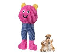 Freebily Dog Plush Toy with Squeaker Chew Resistant Interactive Toy with Catnip and Crinkle Paper for Small Medium Dogs Type B One Size