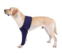 Freebily Dog Recovery Sleeve for Injured Legs Adjustable Lick-Proof Wrap Alternative to Cone Collar for Post-Surgery Dark Blue M