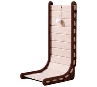 Freebily Felt Cat Scratcher for Indoor Cats L Shape Vertical Cat Scratch Post with Ball Toys Protecting Furniture Camel One Size