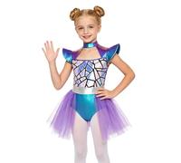 Freebily Girl Alien Fancy Dress Halloween Outer Space Outfit | Outfit Set,for Parade,Dress Up Game,Fun Activity,Alien Dresses,Metallic Tutu Tailskirts,Dance Bodysuits,Contest Entry