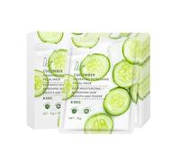 Freebily Hydrating Cucumber Sleeping Gel Mask for Sensitive Skin Non Irritating Formula Pore Care and Skin Refining Green One Size